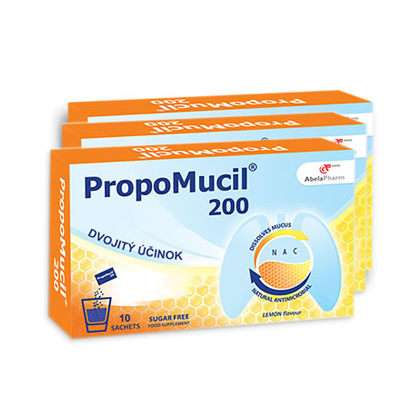 BALÍČEK: 2 + 1 zdarma PropoMucil sáčky (s citrónovou příchutí)